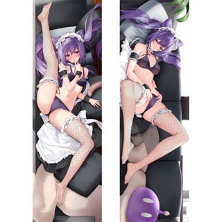 Genshin Impact Keqing ปลอกหมอนอิง ลายการ์ตูนอนิเมะ Dakimakura ขนาด 50x150 ซม. สําหรับกอดร่างกาย