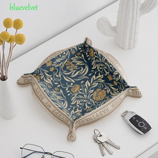 BLUEVELVET ถาดเก็บกุญแจ แบบพับได้ กันลื่น สไตล์อเมริกัน จํานวน 1 ชิ้น