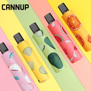 CANNUP ร่มกันฝน ร่มกันแดด ร่มกันแดดและฝน กันยูวี พับได้ UV Umbrella คุณภาพดี พร้อมกล่องเก็บ พกพาสะดวก    I22Y01R