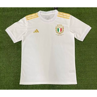 พร้อมส่ง เสื้อกีฬาแขนสั้น ลายทีมชาติฟุตบอล Italy 125th Anniversary Edition 2023-24 ชุดเหย้า สําหรับผู้ชาย