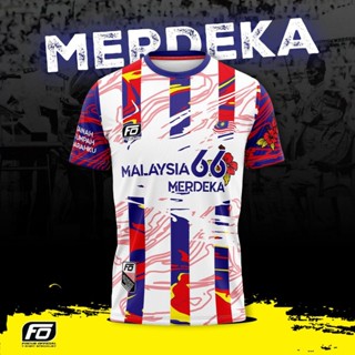 (พรีเมี่ยม) เสื้อยืด MERDEKA EDITION 2023