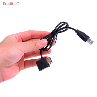 [EruditerT] ตัวเชื่อมต่อ HDMI ตัวผู้ เป็น ตัวเมีย + ตัวขยายอะแดปเตอร์แยกสายชาร์จ USB 2.0 [ใหม่]