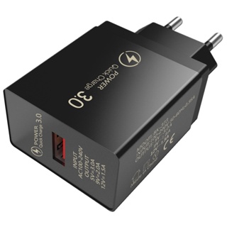 Rich2.br อะแดปเตอร์ชาร์จโทรศัพท์มือถือ USB 18W QC30 แบบพกพา