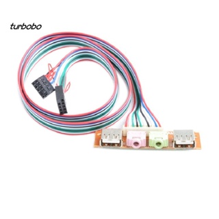 Turbobo สายเคเบิลหูฟัง ไมโครโฟน พอร์ตเสียง USB แบบเปลี่ยน สําหรับคอมพิวเตอร์ PC