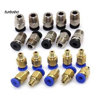 Turbobo ข้อต่อดันเชื่อมต่อนิวเมติก PC4-M10 PC4-M6 สําหรับเครื่องพิมพ์ 3D 20 ชิ้น