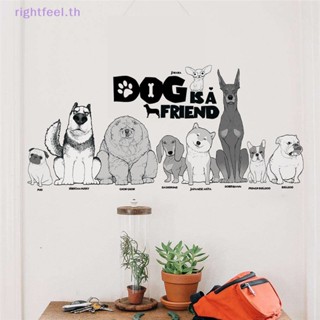 Rightfeel.th สติกเกอร์ ลายสุนัขน่ารัก สําหรับตกแต่งผนังบ้าน diy
