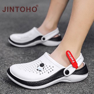 Jintoho ขายดี รองเท้าแตะลําลอง กันลื่น เหมาะกับเดินชายหาด แฟชั่นคู่รัก สําหรับผู้ชาย