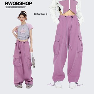 Massimo กางเกงขายาว กางเกง Retro Hip Hop Pants 2023 NEW Style 071503