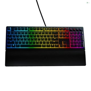 [พร้อมส่ง] คีย์บอร์ดเล่นเกม Razer V3 104 คีย์ Chroma RGB มีสาย USB 1000Hz พร้อมที่พักข้อมือ ถอดออกได้