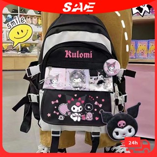 Sanrio Kuromi cinnamon กระเป๋าเป้สะพายหลัง กระเป๋านักเรียน กระเป๋าถือ กระเป๋าใส่บัตร ลายการ์ตูนน่ารัก สําหรับเด็กผู้ชาย ผู้หญิง