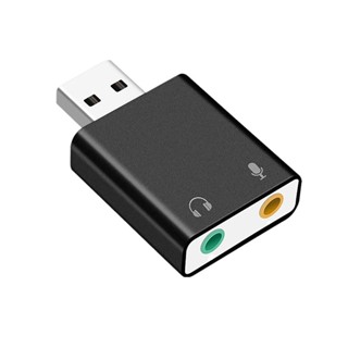(733) NAVA IT USB SOUND CARD สีดำ 7.1 Usb To 3.5 มม. Adapter สำหรับ PC แล็ปท็อป ประกัน 1ปี