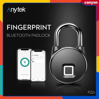 Tuya Smart Biometric Fingerprint Lock Bluetooth Safe Padlock Fingerprint/lucklock App Unlock Zinc Alloy Housing Usb แคนยอนแบบชาร์จไฟได้