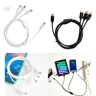 Cre 3 In 1 สายชาร์จ USB Type C เป็น USB C 1 เมตร 3 28 ฟุต อุปกรณ์เสริม สําหรับโทรศัพท์มือถือ