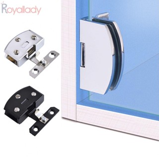 #ROYALLADY#Door บานพับประตูกระจก ตู้ไวน์ ทนทาน 58x37x18 มม.