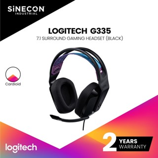 Logitech หูฟังเกมมิ่งพร้อมไมค์ G335 7.1 Surround Wired Gaming Headset - Black