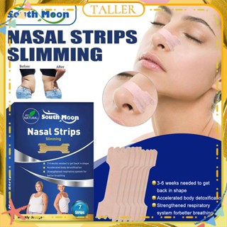 ✧Ready Stcok South Moon Body 7 Strip Shaping Nose Strips Lose Weight Fat Burning Detox Firming Body Skin Anti Snoring Better Breathe Nasal Strips Body Care TALLER สูง