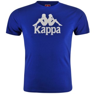 เสื้อยืด KAPPA	AUTHENTIC ESTESSI SLIM Blue Royal-White Antique