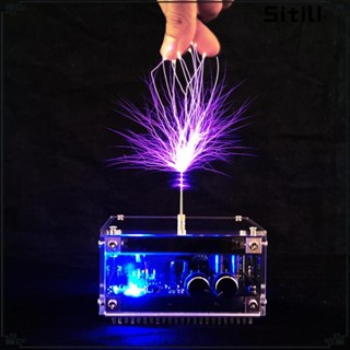 [ขาตั้ง] Music Tesla Coil ทดลองทางวิทยาศาสตร์ ฝ่ามือ สัมผัสได้ Lightnings 10 ซม. สําหรับผู้เริ่มต้น