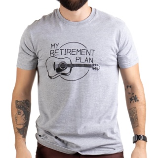 เสื้อยืด พิมพ์ลายนักดนตรี My Retirement Plan Guitar สําหรับผู้ชาย