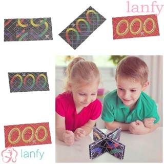 LANFY ลูกบาศก์เมจิก 8 แผง พับได้ คุณภาพสูง ของเล่นสําหรับเด็ก