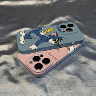 เคสโทรศัพท์มือถือ กันกระแทก ลายการ์ตูน Tom Jerry สําหรับ OPPO Reno8T Reno8 Reno7pro reno6 7z Reno5 R17 A53 A9 2020 4Z 5G F11 A31 A15 A3S A78 A77 Findx3pro Findx5pro