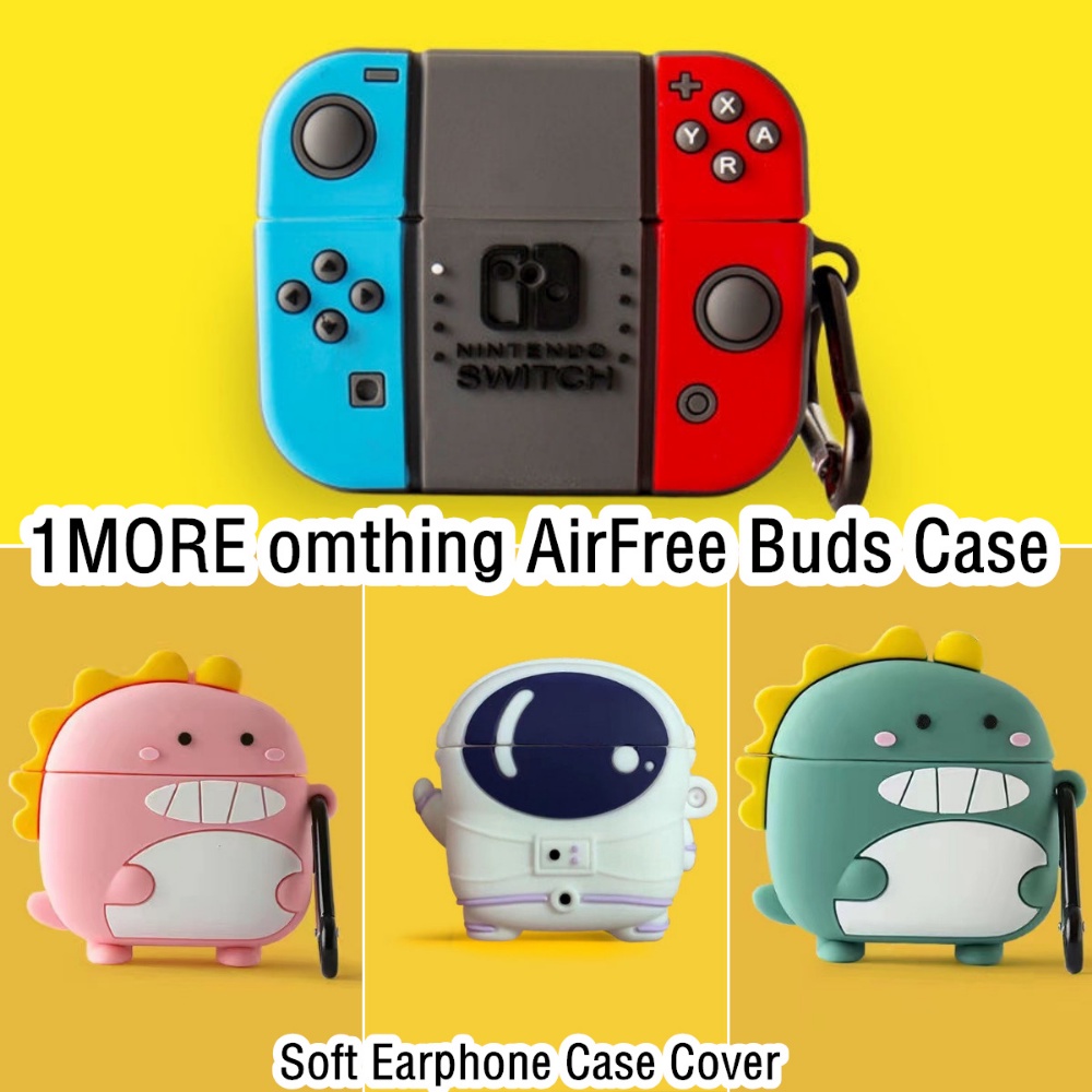 พร้อมส่ง!  เคสหูฟัง แบบนิ่ม ลายการ์ตูน สําหรับ 1More Omthing AirFree Buds 1More Omthing AirFree EO00