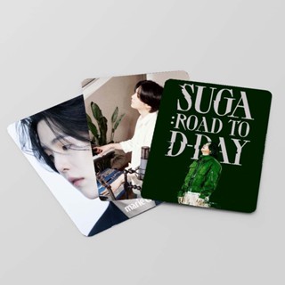 การ์ดโลโม่ SUGA Album Road To D-Day BT-S Bangtan Boys Kpop ของสะสม ราคาถูก 55 ชิ้น ต่อกล่อง