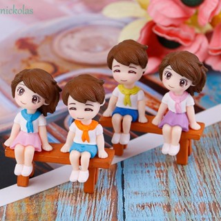 NICKOLAS ตุ๊กตาจิ๋ว ตุ๊กตาภูมิทัศน์ ขนาดเล็ก น่ารัก DIY คู่รัก หวานแหวว ฟิกเกอร์