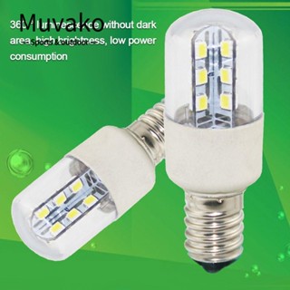 MUVAKO หลอดไฟ E12 E14 T22 2.5W LED แบบพกพา สีขาว สําหรับตู้เย็น