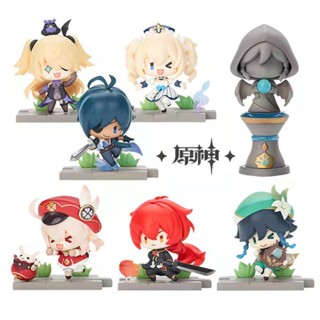 ฟิกเกอร์อนิเมะ Genshin Mondeli Moon Chapter Battlefield Heroic Theme Series Keli Merchandise ของเล่นสําหรับเด็ก จํานวน 7 ชิ้น