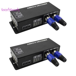 ตัวควบคุม DMX LED DMX 512 DC12V-24V พลังงานสูง 2 ชิ้น สําหรับแถบไฟ LED Rgb (3 ช่อง)