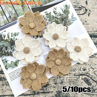 【Good】Vintage Hessian Burlap Lace Flowers Bridal Wedding-Decoration Rustic Craft【Ready Stock】