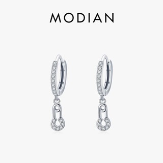 Modian ต่างหูเงินแท้ 925 จี้รูปหยดน้ํา 100% เครื่องประดับแฟชั่นสตรี