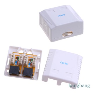 Bang CAT6 RJ45 อะแดปเตอร์ซ็อกเก็ตเชื่อมต่อแจ็คคีย์สโตน