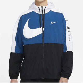 Nike เสื้อคาร์ดิแกนลําลอง มีฮู้ด น้ําหนักเบา ระบายอากาศ มีซิป สําหรับผู้ชาย เหมาะกับการเล่นฟิตเนส กีฬา 100%