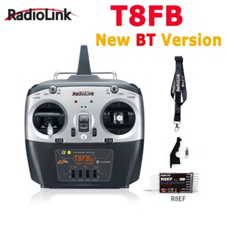 Radiolink T8FB BT เครื่องส่งสัญญาณ 8 ช่อง และตัวรับสัญญาณ R8EF 2.4G สําหรับโดรน และปีกยึด