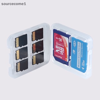 ใหม่ กล่องเก็บการ์ดหน่วยความจํา Micro SD TF SDHC MSPD 8 ช่อง [sourcecome1]