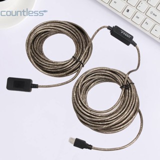 สายเคเบิลต่อขยาย USB 2.0 5 ม. 10 ม. 15 ม. 20 ม. ความเร็วสูง [countless.th]