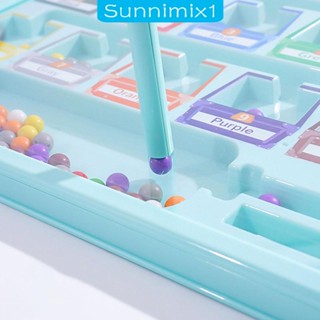 [Sunnimix1] บอร์ดเกมปริศนา นับเลข จับคู่คณิตศาสตร์ สําหรับเด็กผู้ชาย ผู้หญิง 3 4 5 ปี