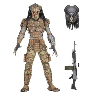 Neca Predator 2018 โมเดลฟิกเกอร์ไวนิล รูปเลือดเหล็ก ขนาด 18 ซม. ของเล่นสําหรับเด็ก