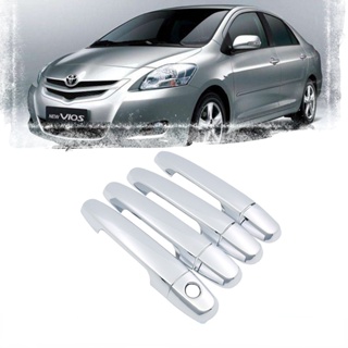 สติกเกอร์ ABS โครเมี่ยม สําหรับติดมือจับประตูรถยนต์ Toyota Vios Yaris Camry Corolla Altis Prius Vigo Perodua Myvi Alza 8 ชิ้น