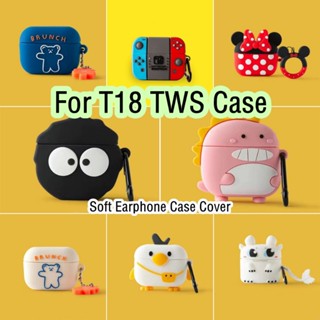 【imamura】เคสหูฟัง แบบนิ่ม ลายการ์ตูน สําหรับ T18 TWS T18 TWS