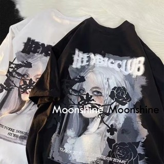 Moon  เสื้อครอป เสื้อแฟชั่นผู้หญิง y2k สีพื้น สําหรับผู้หญิง ใส่ไปคลับ ปาร์ตี้ 2023 NEW 23071101  ins Trendy Beautiful fashion A29J1M4 36Z230909