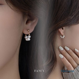 Fancy ใหม่ ต่างหูมุกน้ําจืด สไตล์บาร็อค หรูหรา หวานแหวว เครื่องประดับ สําหรับผู้หญิง ของขวัญ