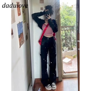 DaDulove💕 New American Ins High Street Thin Jeans Niche High Waist Straight Pants Large Size Trousers