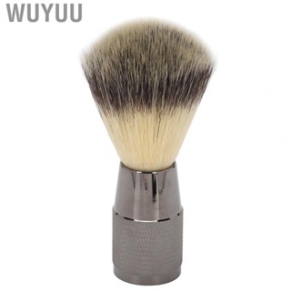 Wuyuu Beard Brush Portable Fine Synthetic Bristles Soft Absorbent Neck Duster with Beautiful Handle for Salon