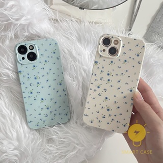 For เคสไอโฟน 14 Pro Max [Mini Flower Simple] เคส Phone Case For iPhone 14 Pro Max Plus 13 12 11 For เคสไอโฟน11 Ins Korean Style Retro Classic Couple Shockproof Protective TPU Cover Shell