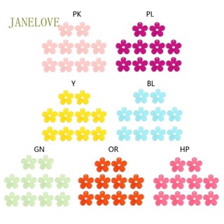 Jlove จี้ดอกไม้อะคริลิค 10 ชิ้น สําหรับแขวนเครื่องประดับ สร้อยคอ DIY