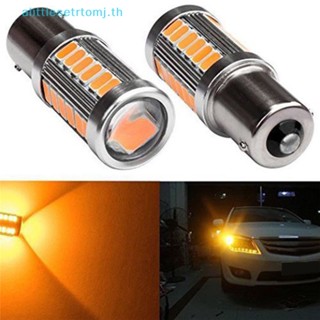 Alittlese หลอดไฟ LED สีเหลืองอําพัน P21W 1156 BA15S 5730 SMD สําหรับรถยนต์ 2 ชิ้น
 Th