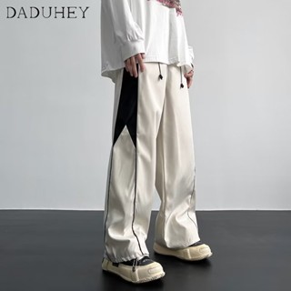 DaDuHey🔥 Summer Fashion Brand and Thin Handsome Arrow Loose Cargo Pants Jogger Pants Mens and Womens 2023 American High Street Retro Hip Hop Straight Casual Pants